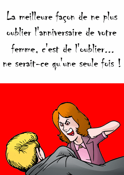 Carte Oublier L'anniversaire De Votre Femme : Envoyer une 